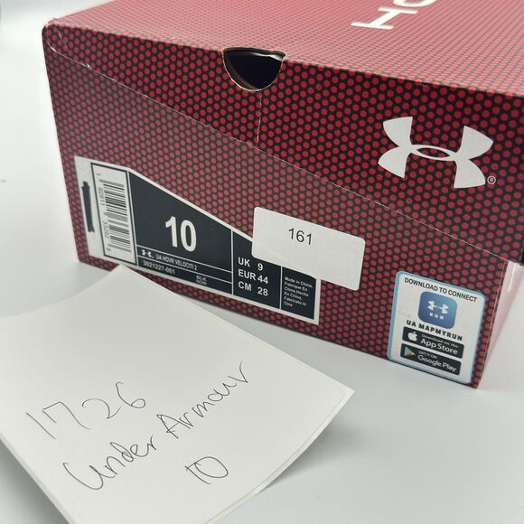 Under Armour UA HOVR Velociti 2 Running Shoes Gray White Bluetooth Men\'s Size 10